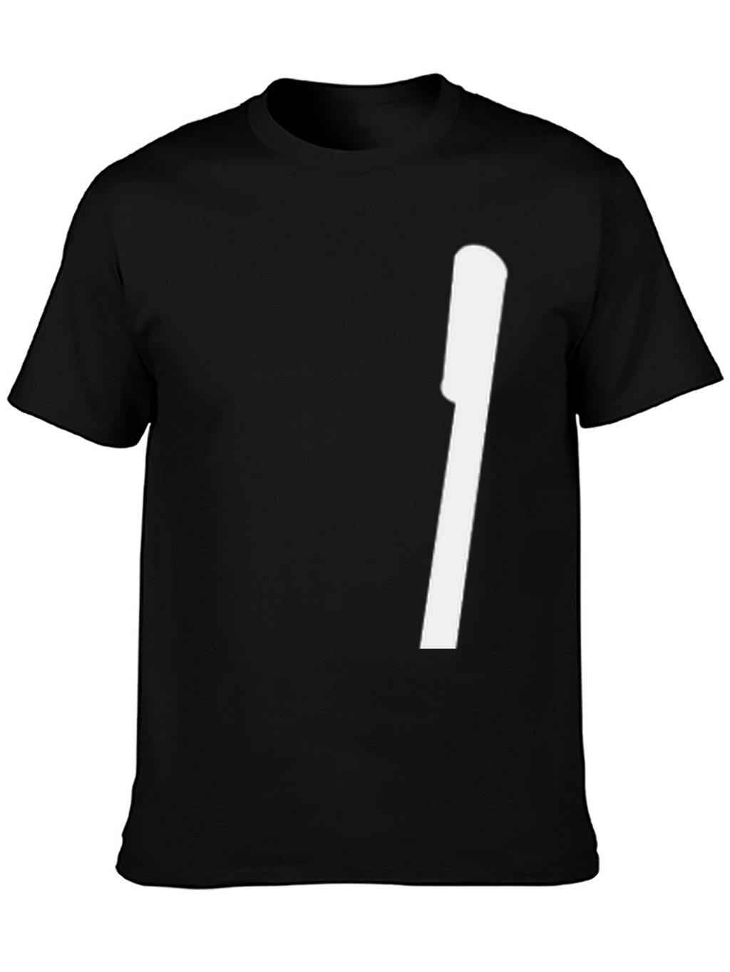 Modern Black Tee with Bold White Graphic