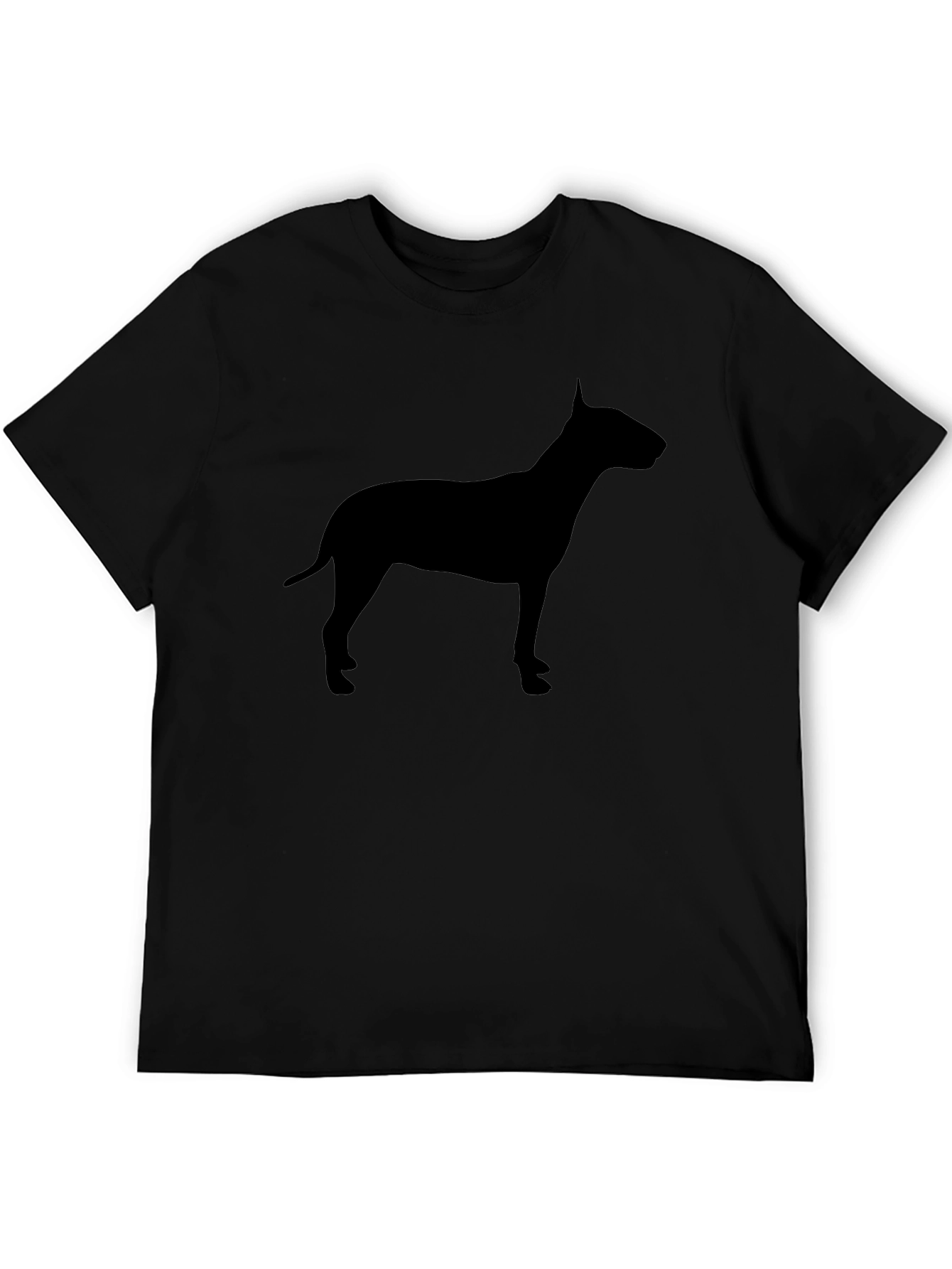 Bull Terrier Silhouette T-Shirt - Black