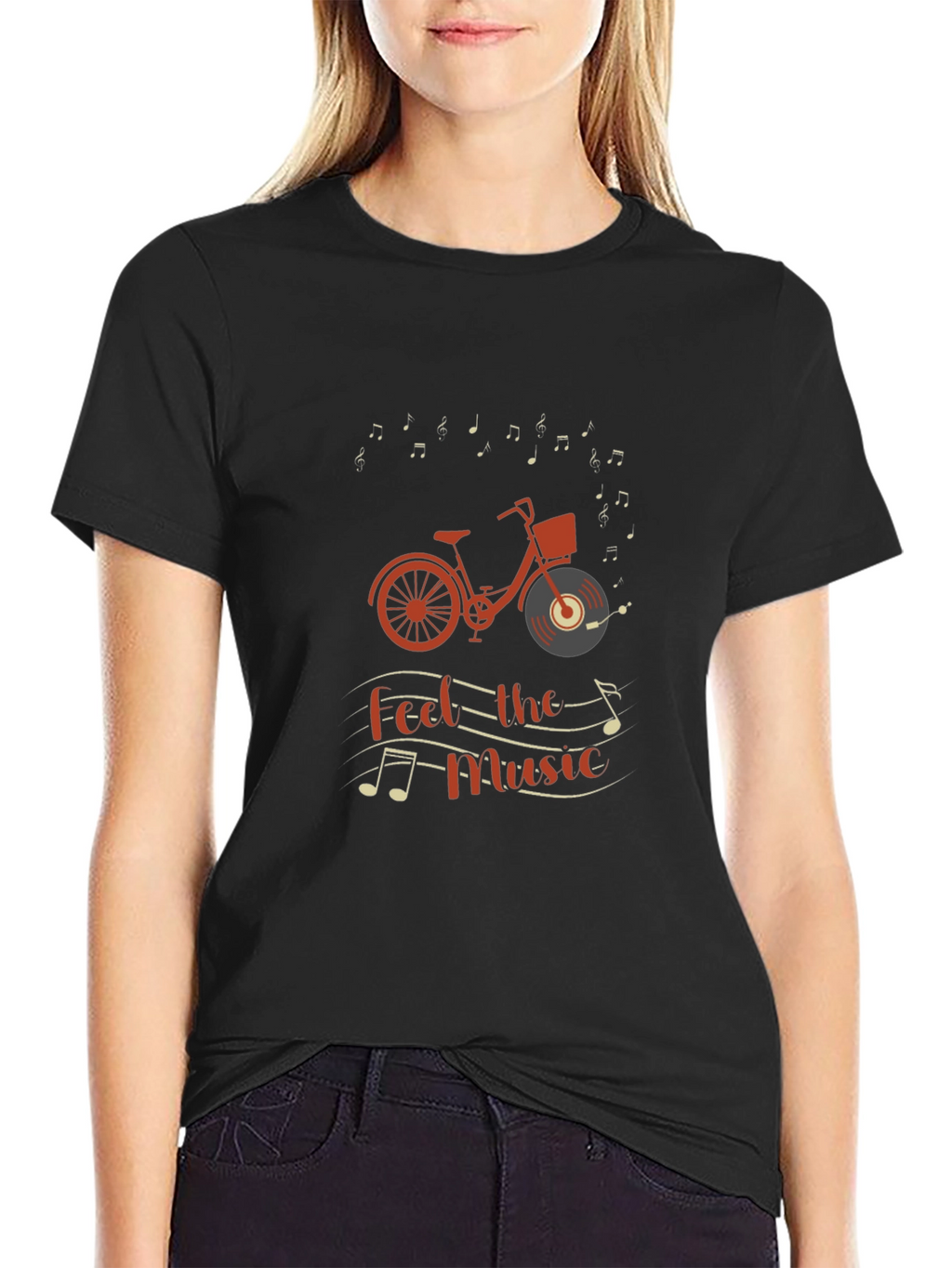 Music Lover Bicycle Graphic Tee