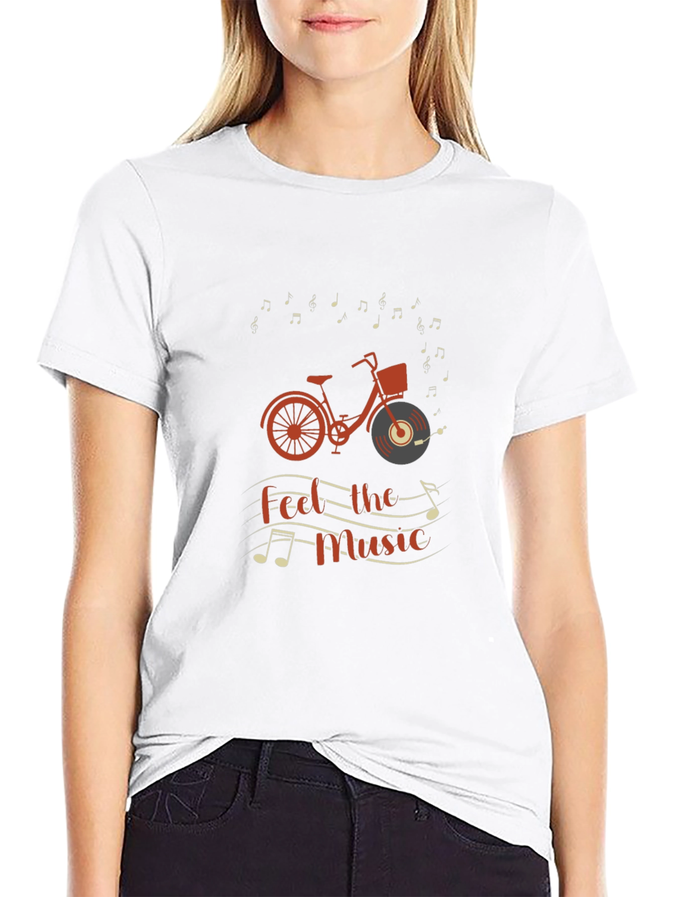Music Lover Bicycle Graphic Tee