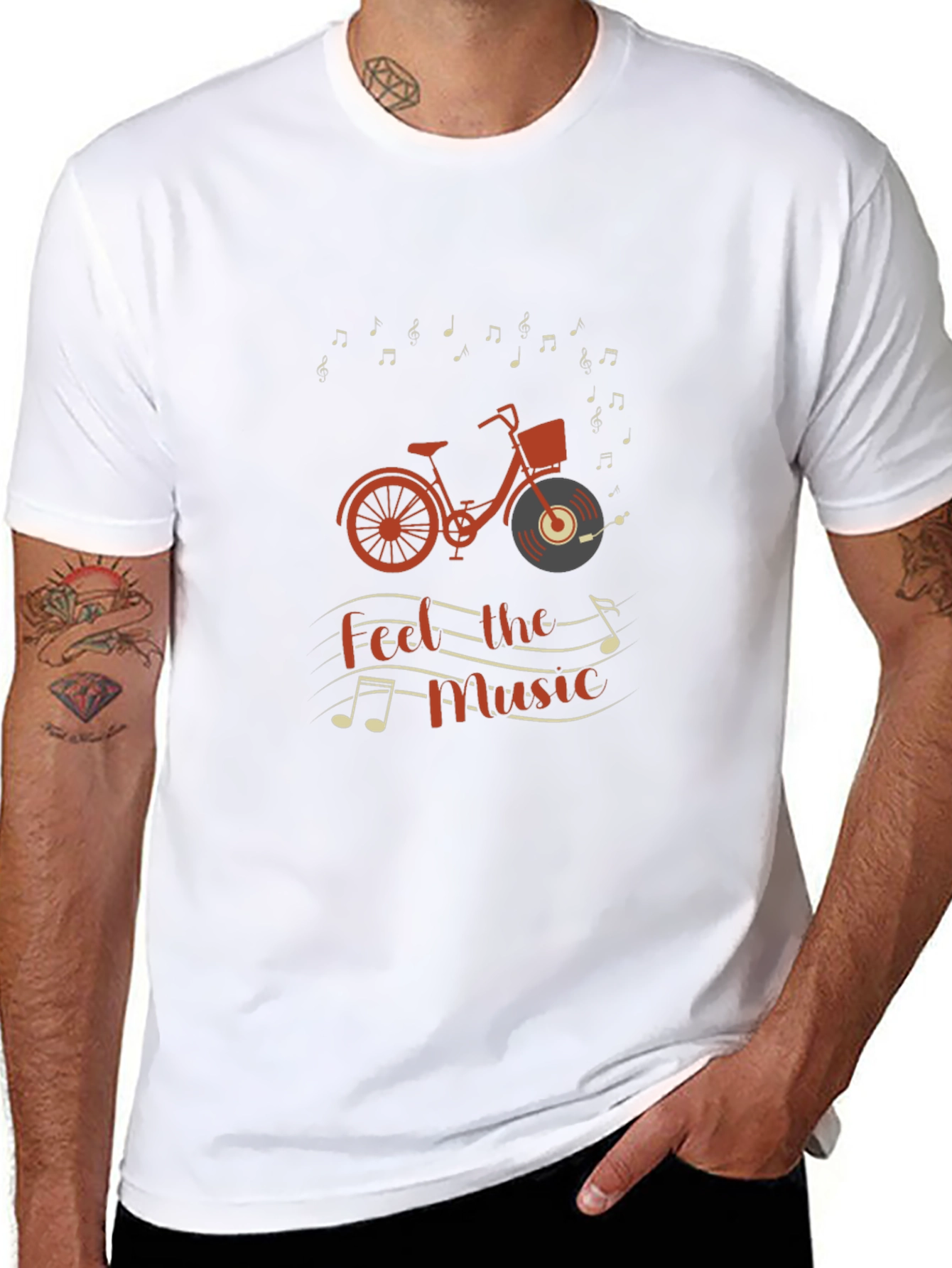 Music Lover Bicycle Graphic Tee