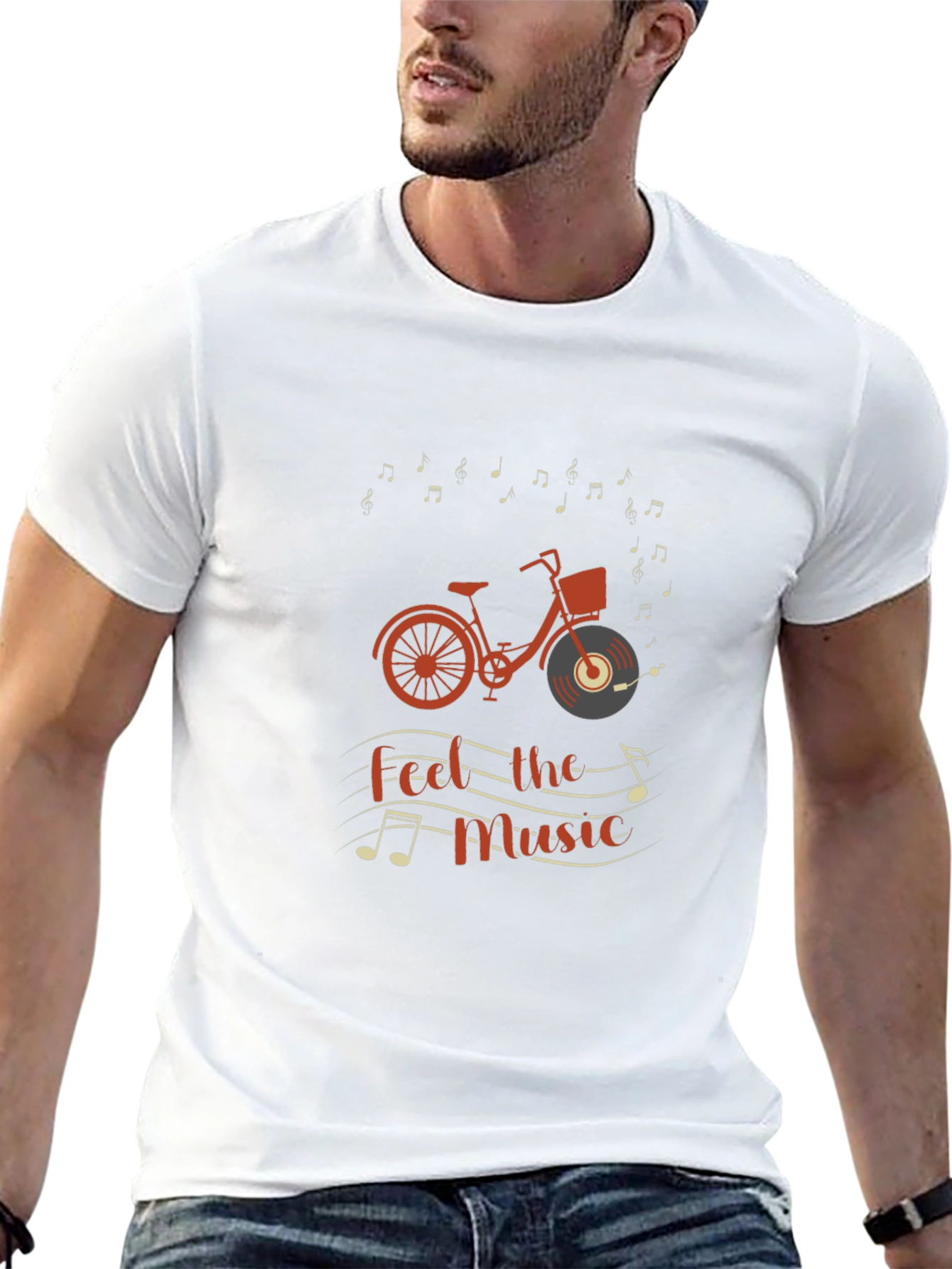 Music Lover Bicycle Graphic Tee