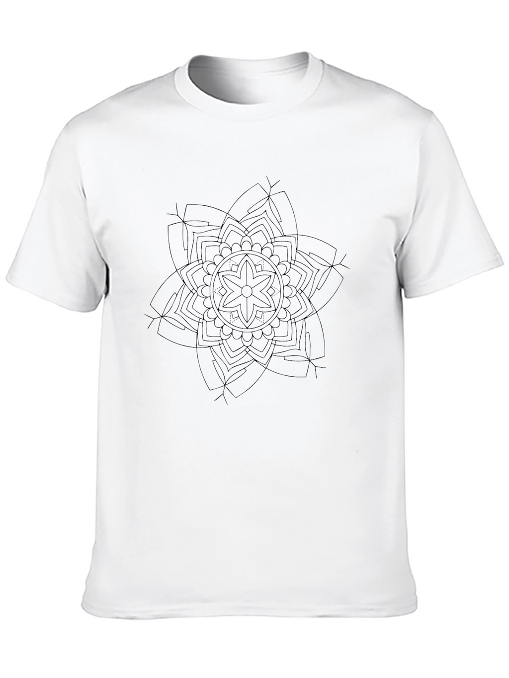 Black Mandala Graphic Tee - Stylish Comfort