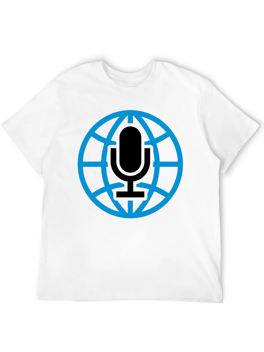 Globe Microphone Graphic Tee - Black