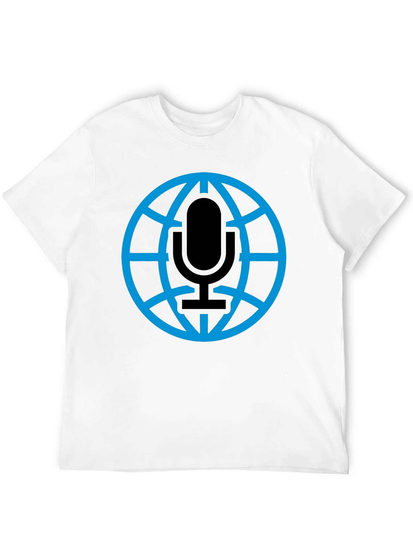 Globe Microphone Graphic Tee - Black