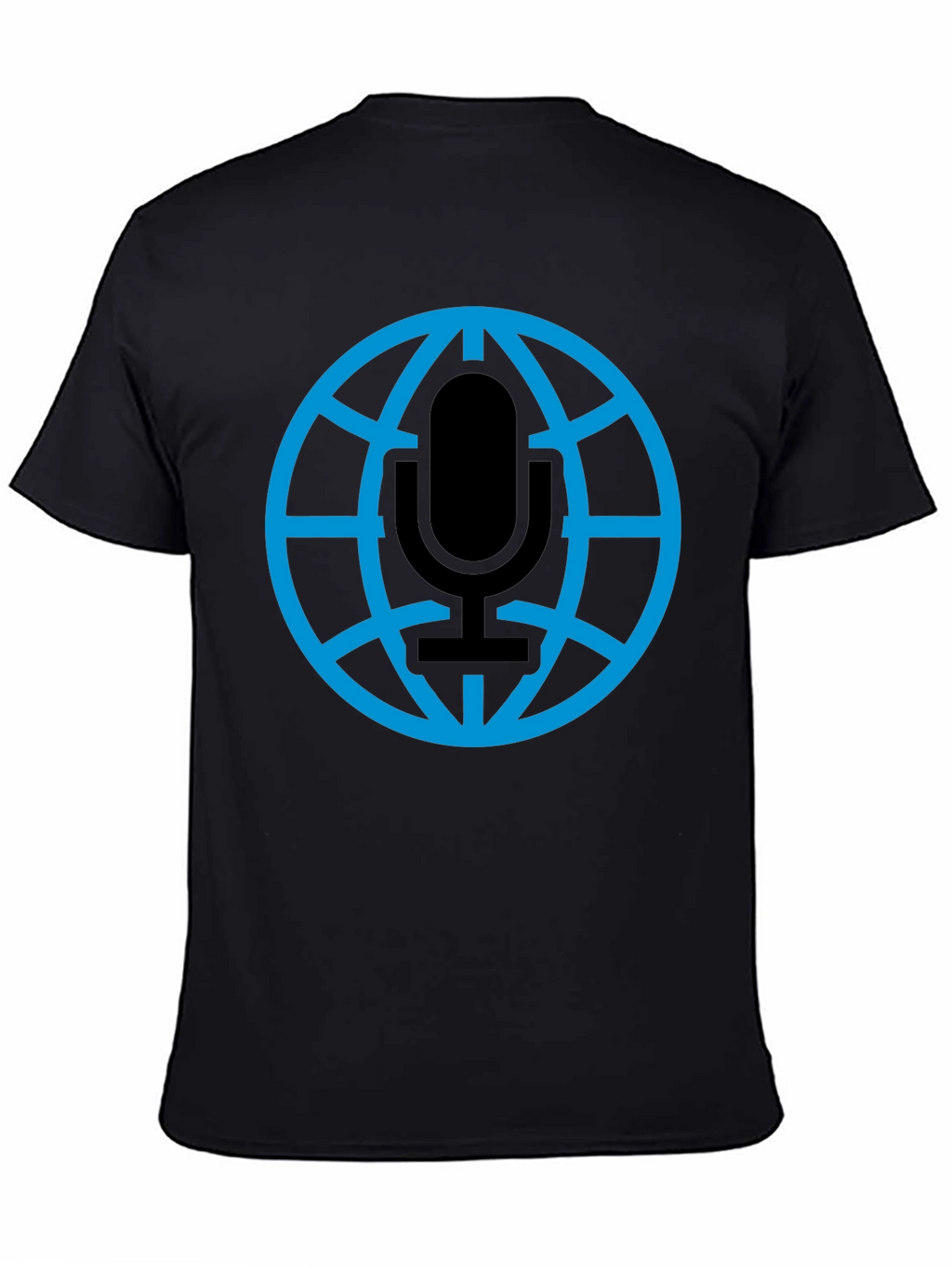 Globe Microphone Graphic Tee - Black