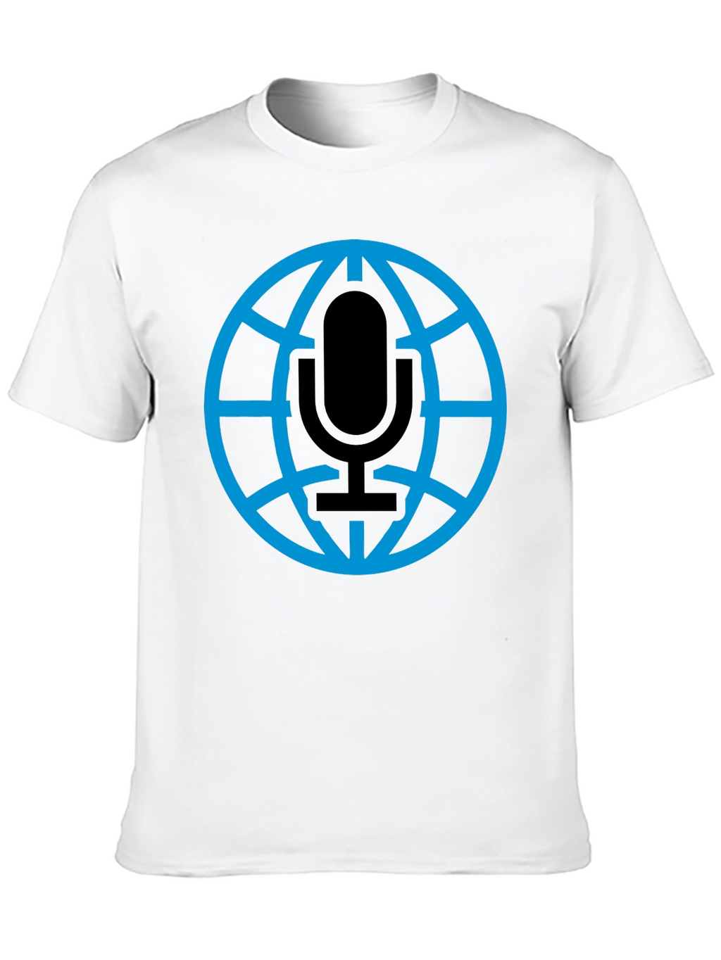 Globe Microphone Graphic Tee - Black