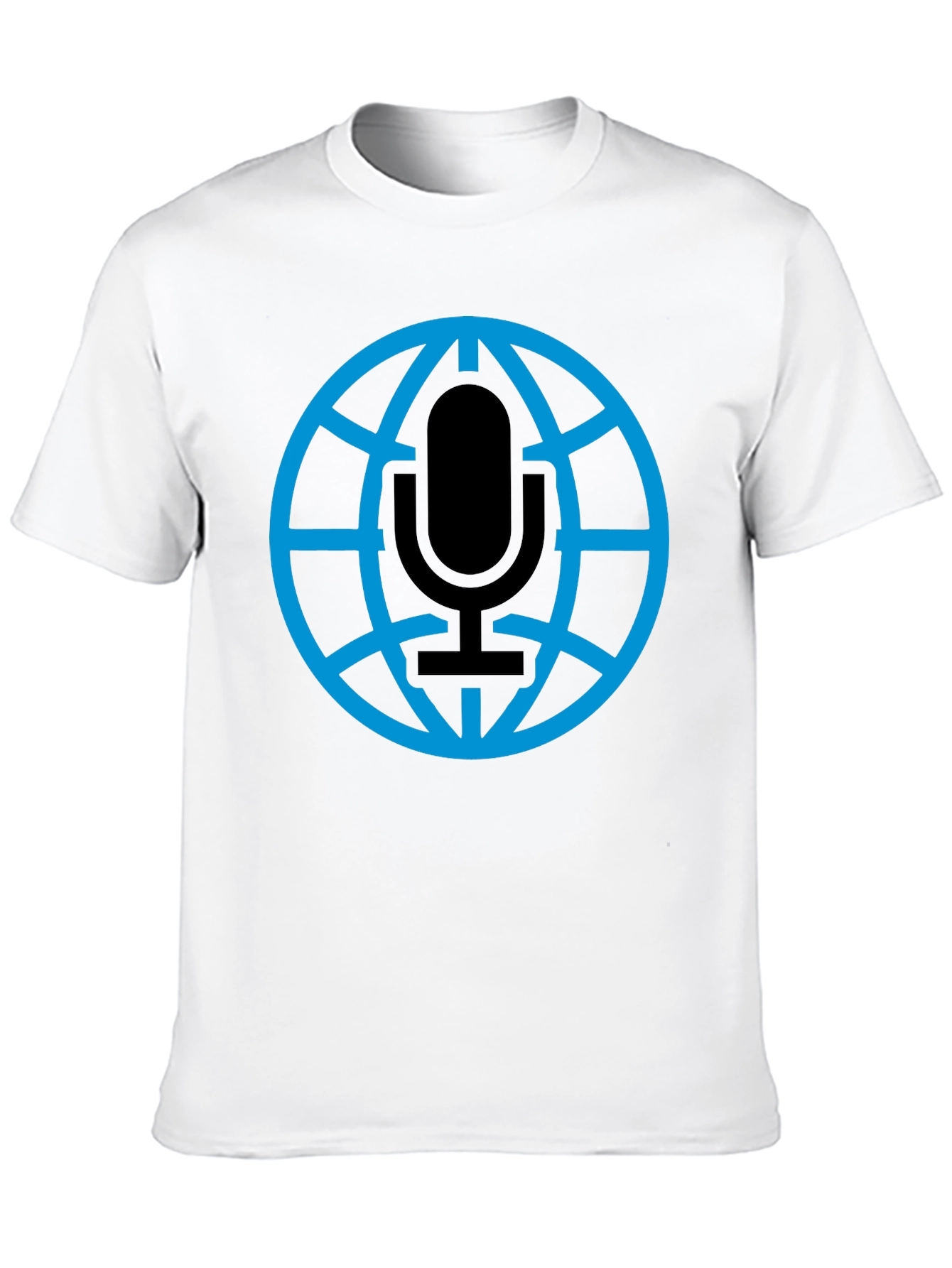 Globe Microphone Graphic Tee - Black