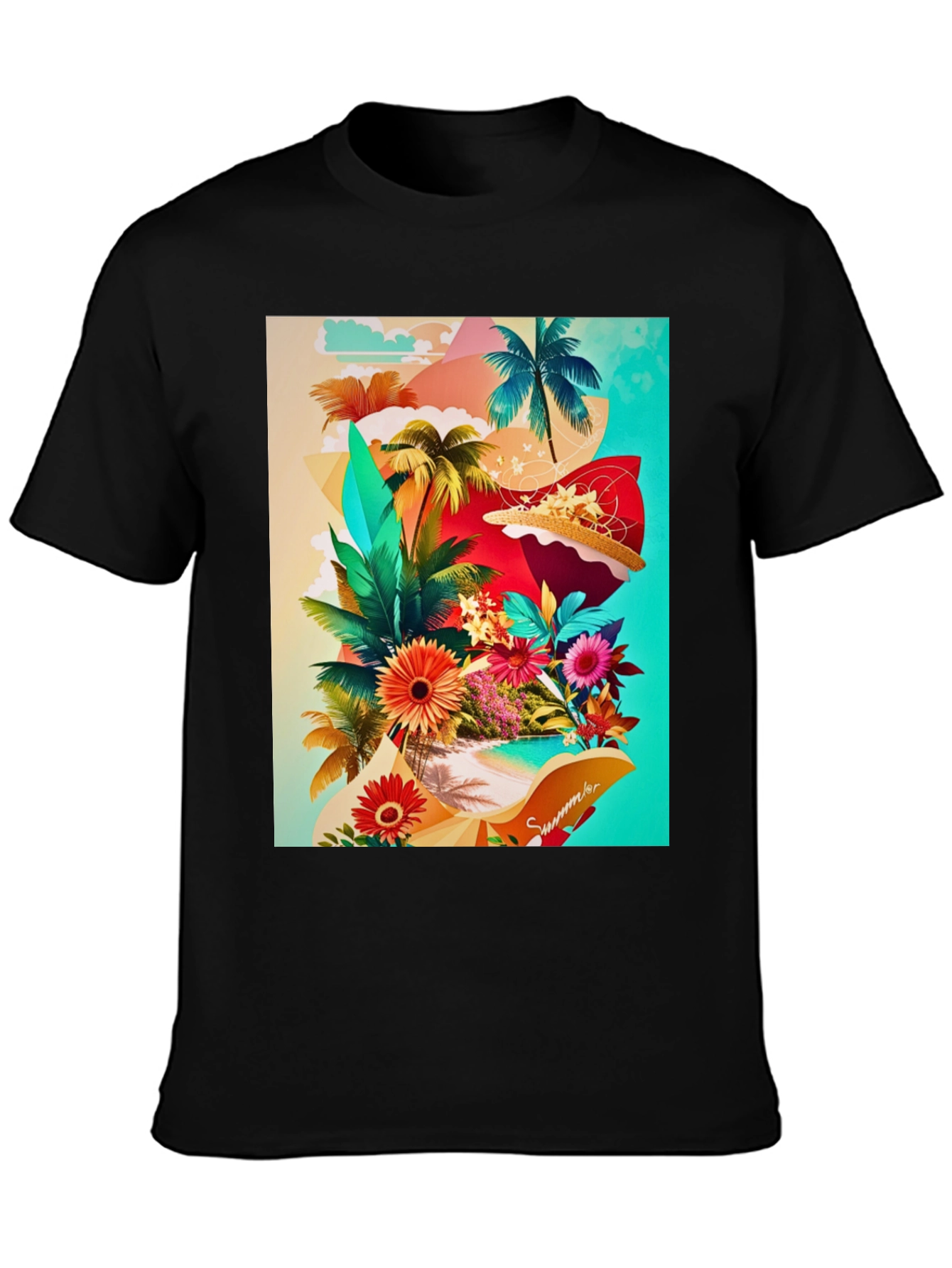 Tropical Summer Graphic T-Shirt