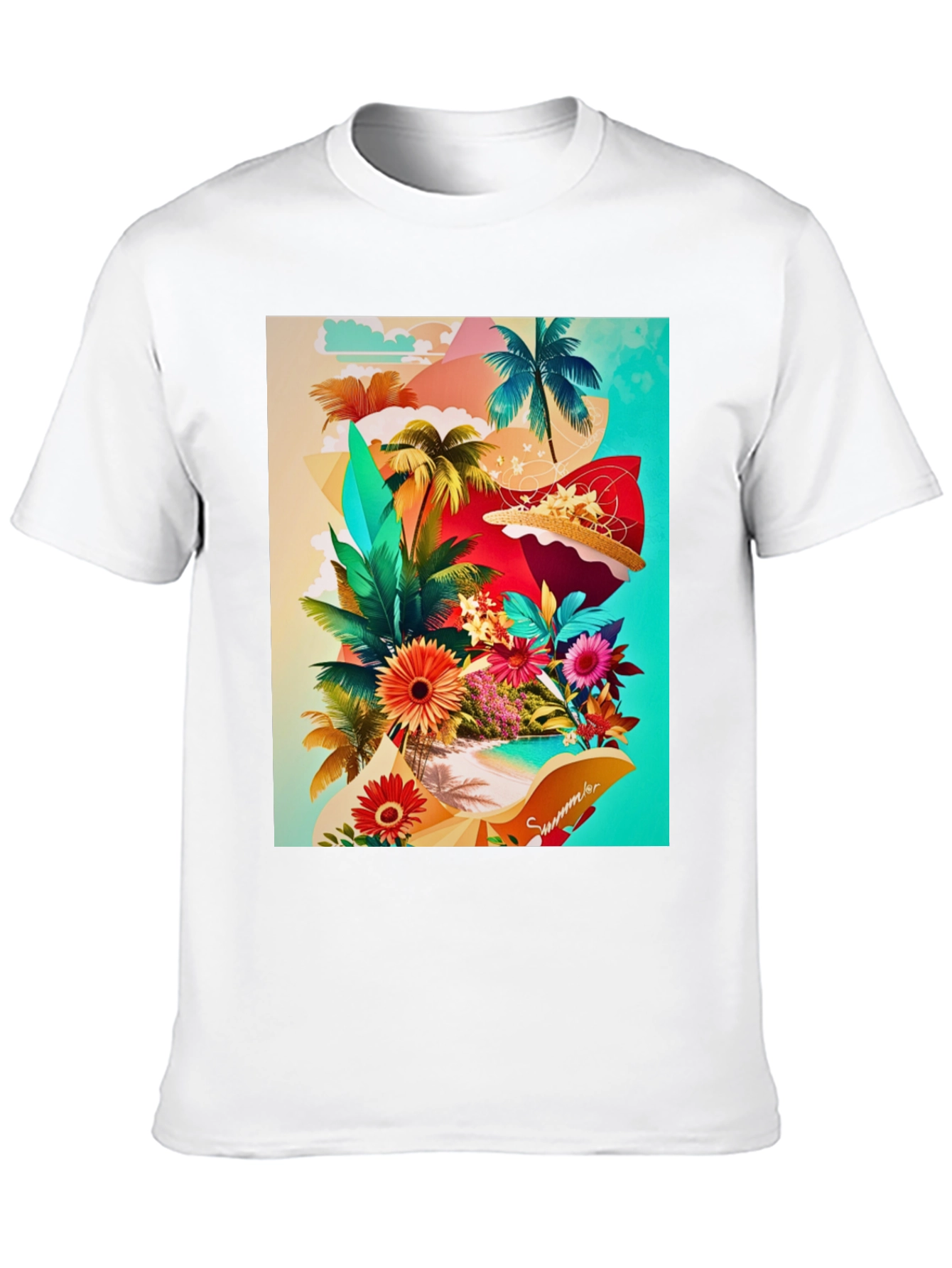 Tropical Summer Graphic T-Shirt