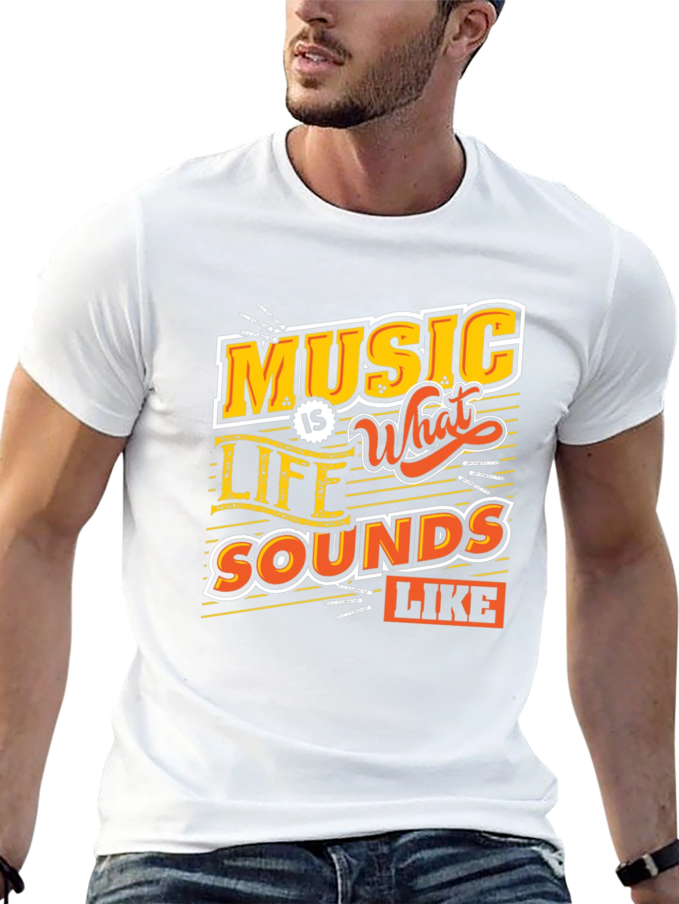 Music is What Life Sounds Like Graphic Tee