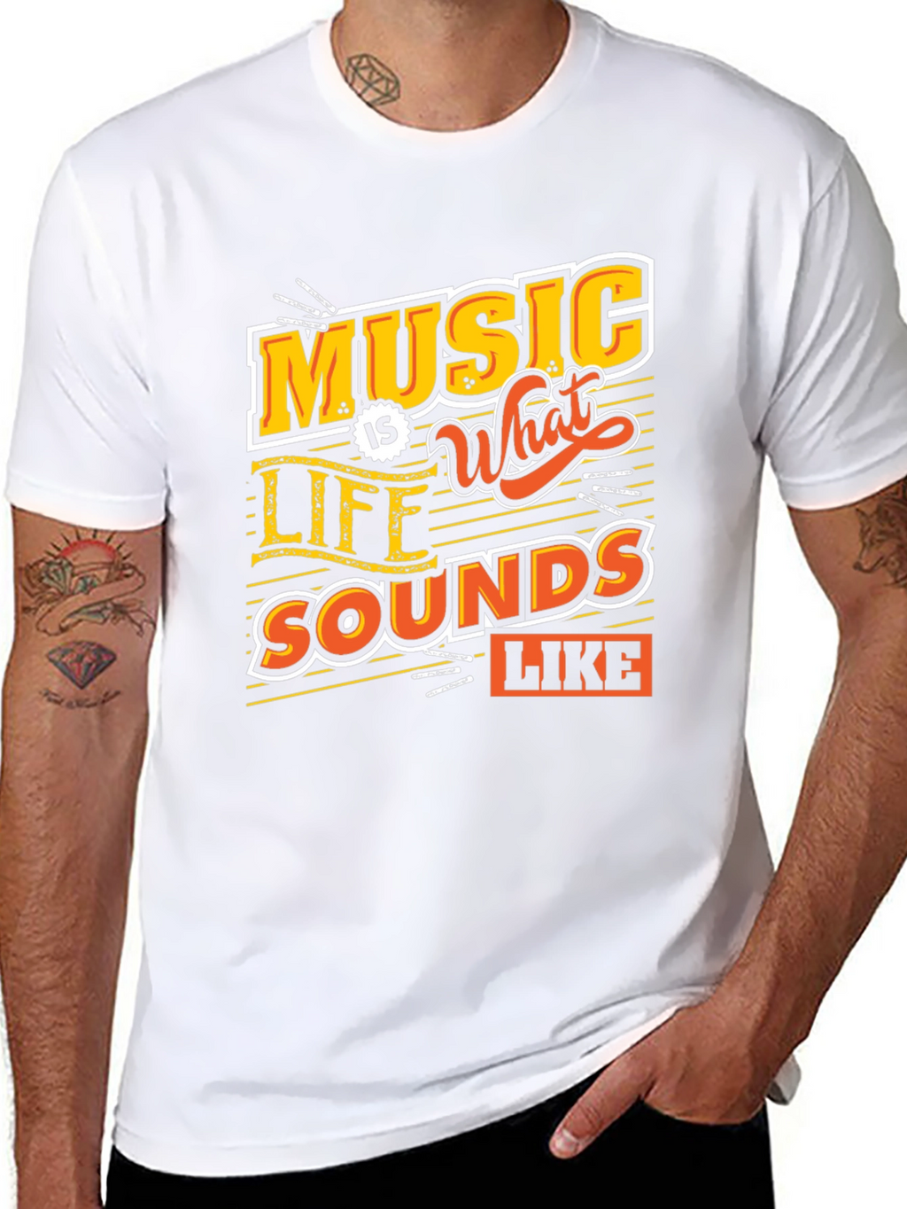 Music is What Life Sounds Like Graphic Tee
