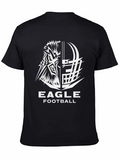 Eagle Football Graphic Tee - Black