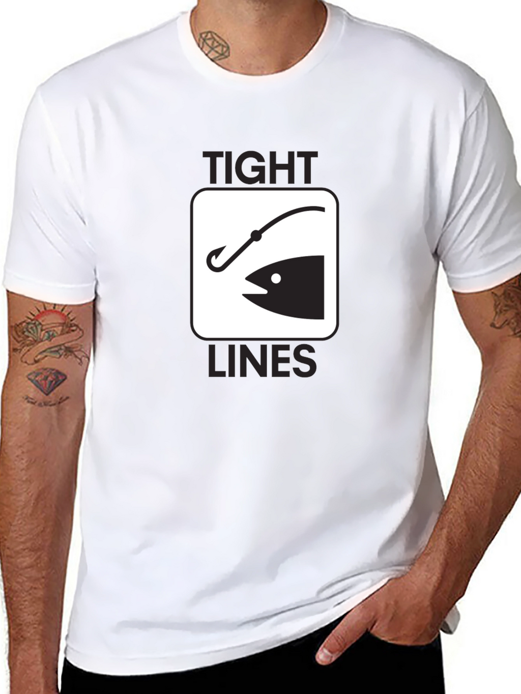 Tight Lines Fishing Graphic T-Shirt