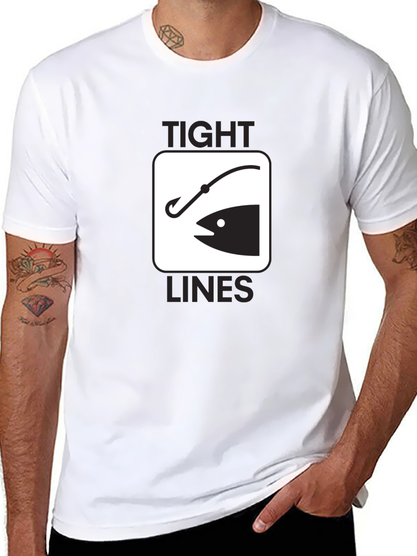 Tight Lines Fishing Graphic T-Shirt