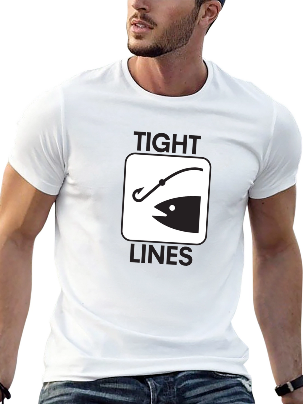 Tight Lines Fishing Graphic T-Shirt
