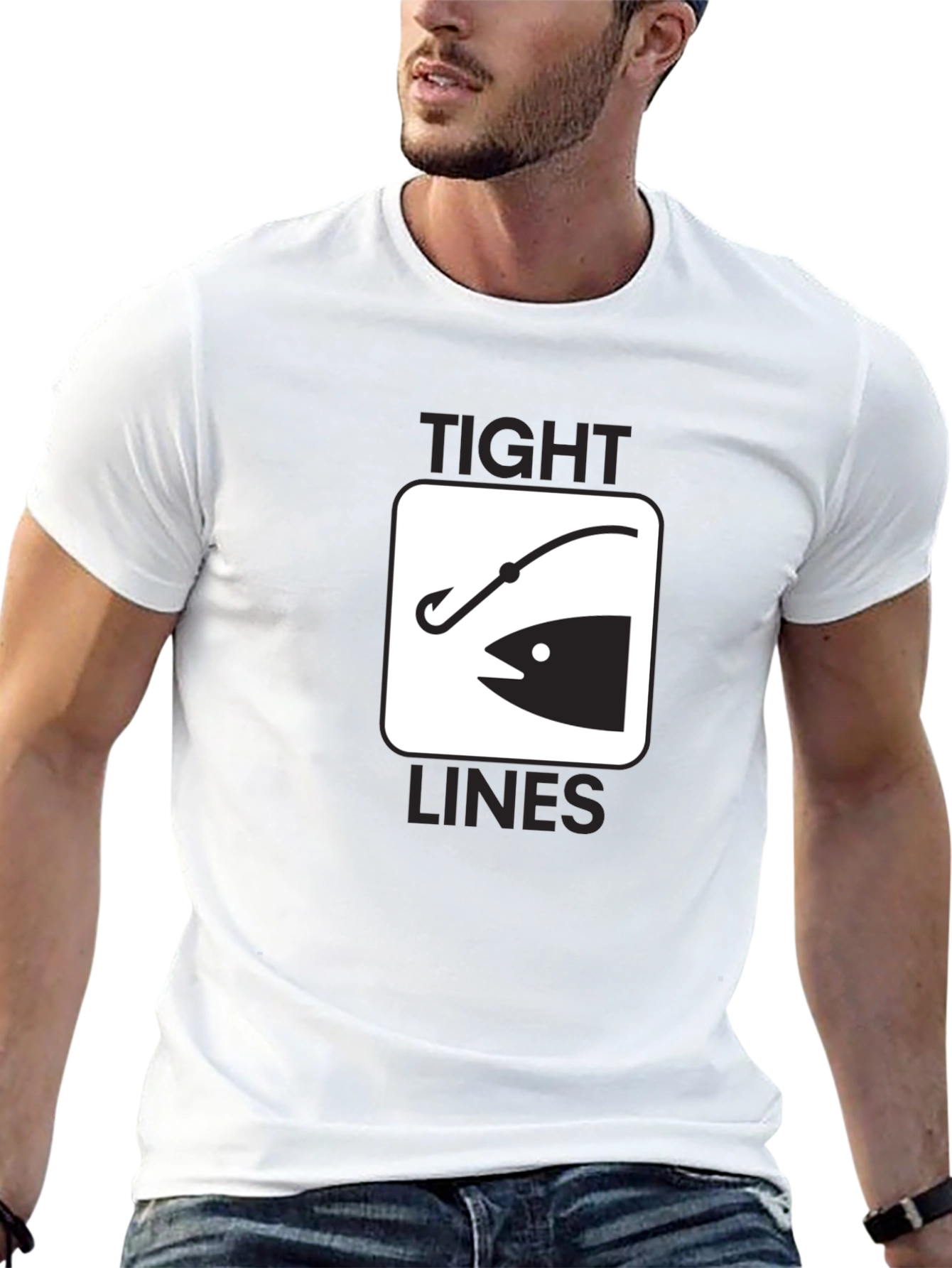 Tight Lines Fishing Graphic T-Shirt