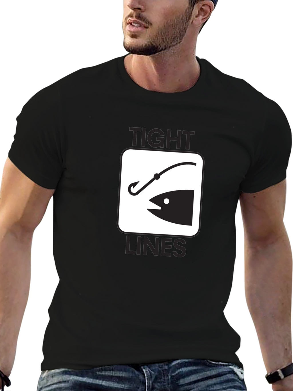 Tight Lines Fishing Graphic T-Shirt