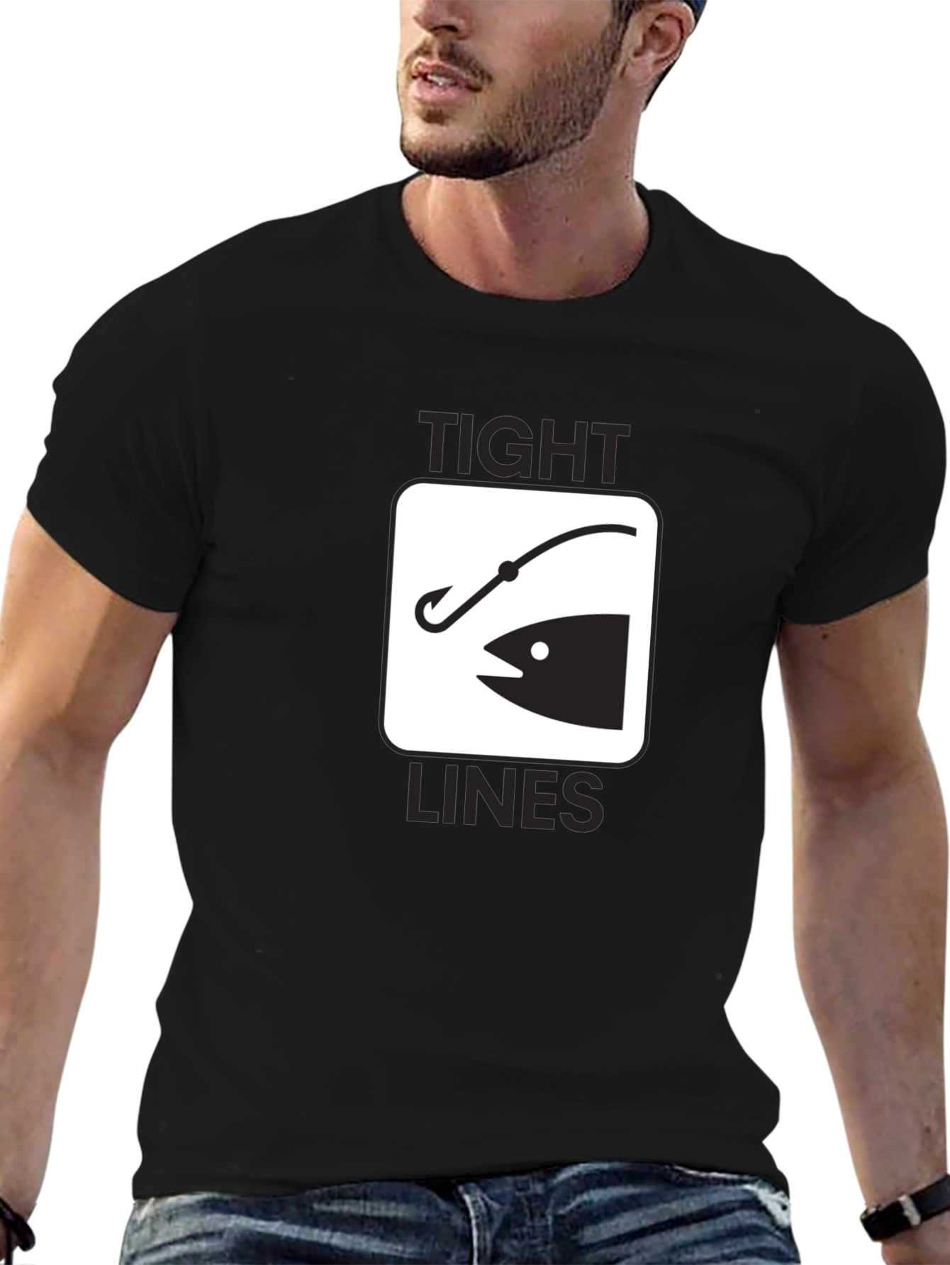 Tight Lines Fishing Graphic T-Shirt