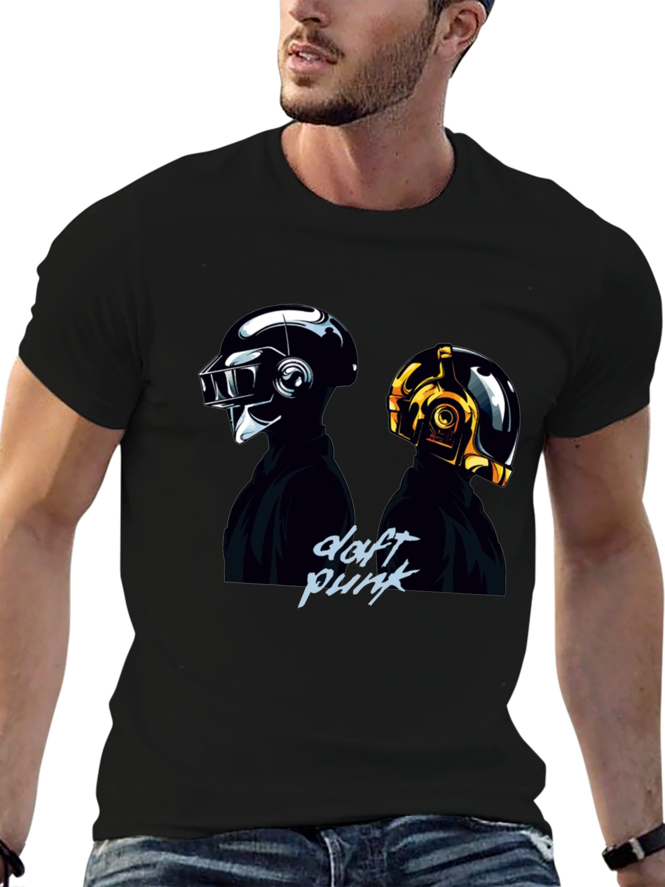 Daft Punk Graphic Black T-Shirt