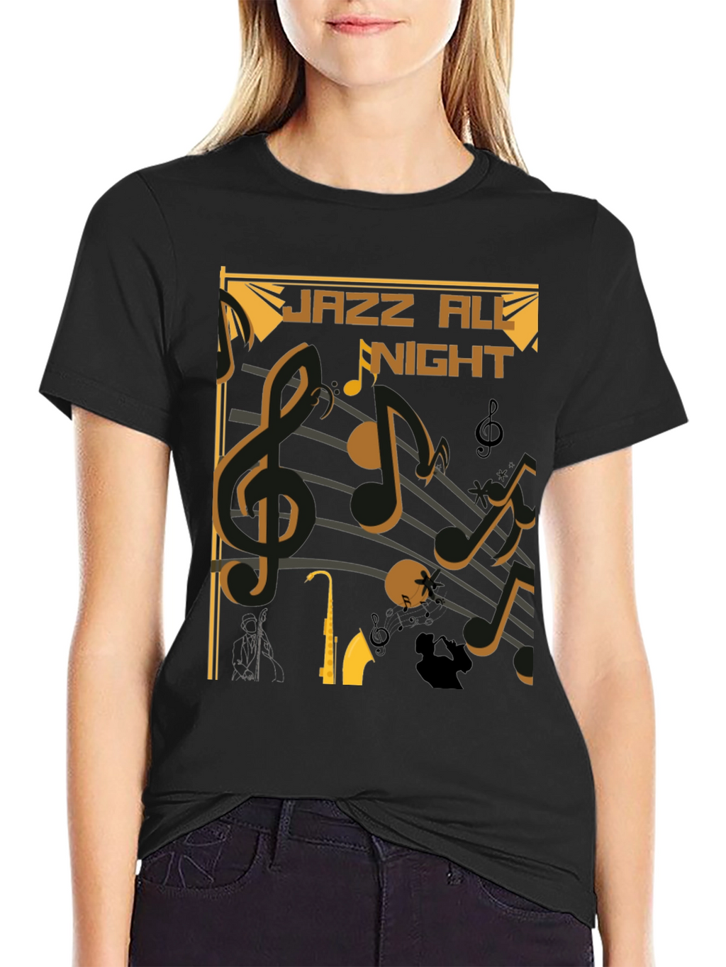 Jazz All Night Graphic T-Shirt