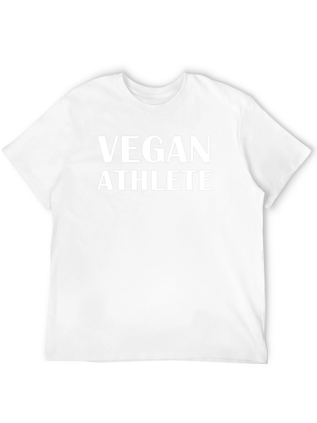 Vegan Athlete T-Shirt - Black Crew Neck