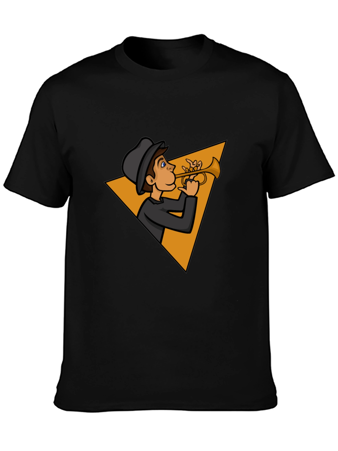 Jazz Man Trumpet Graphic Tee - Cool Musician T-Shirt