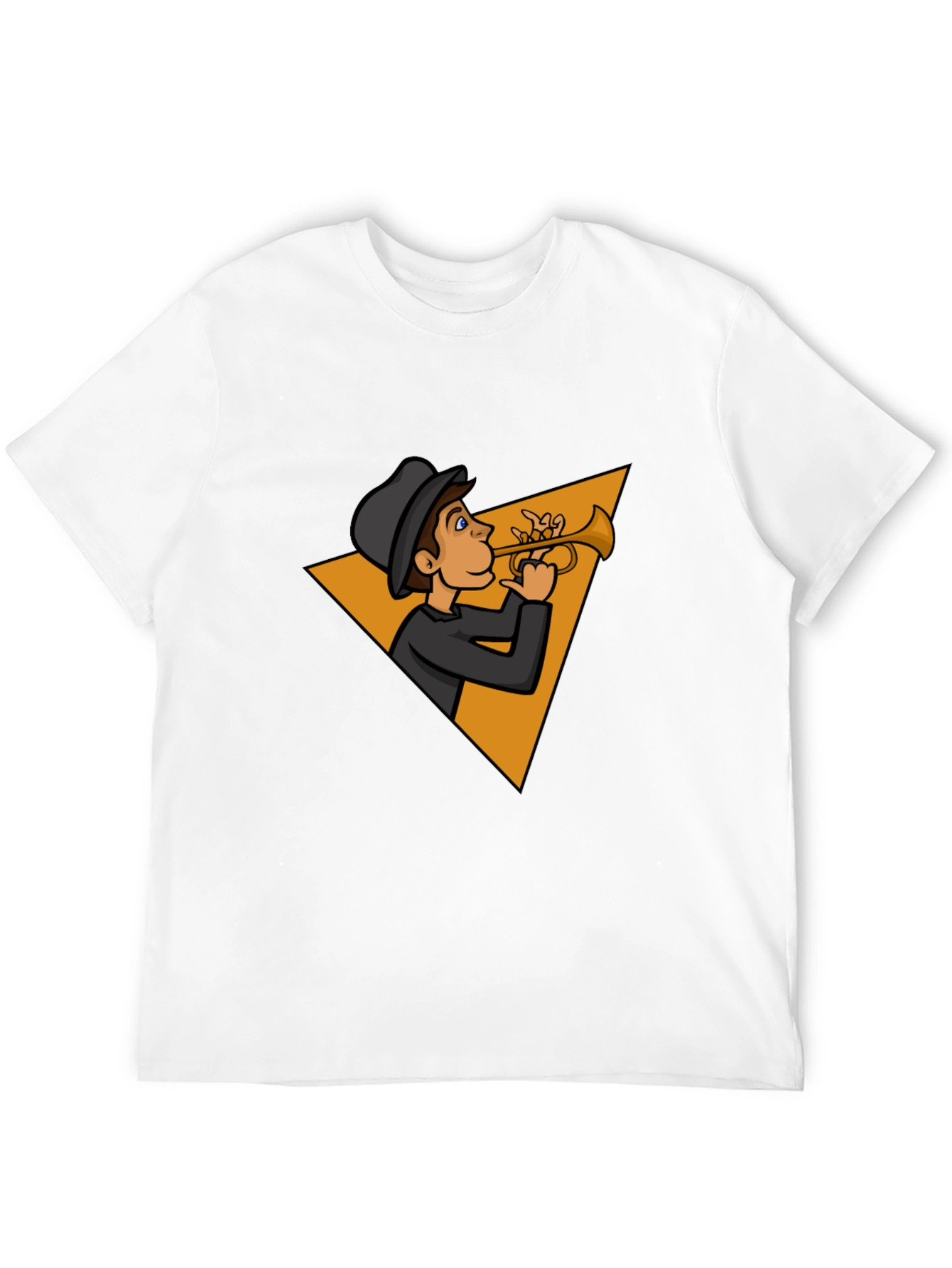Jazz Man Trumpet Graphic Tee - Cool Musician T-Shirt
