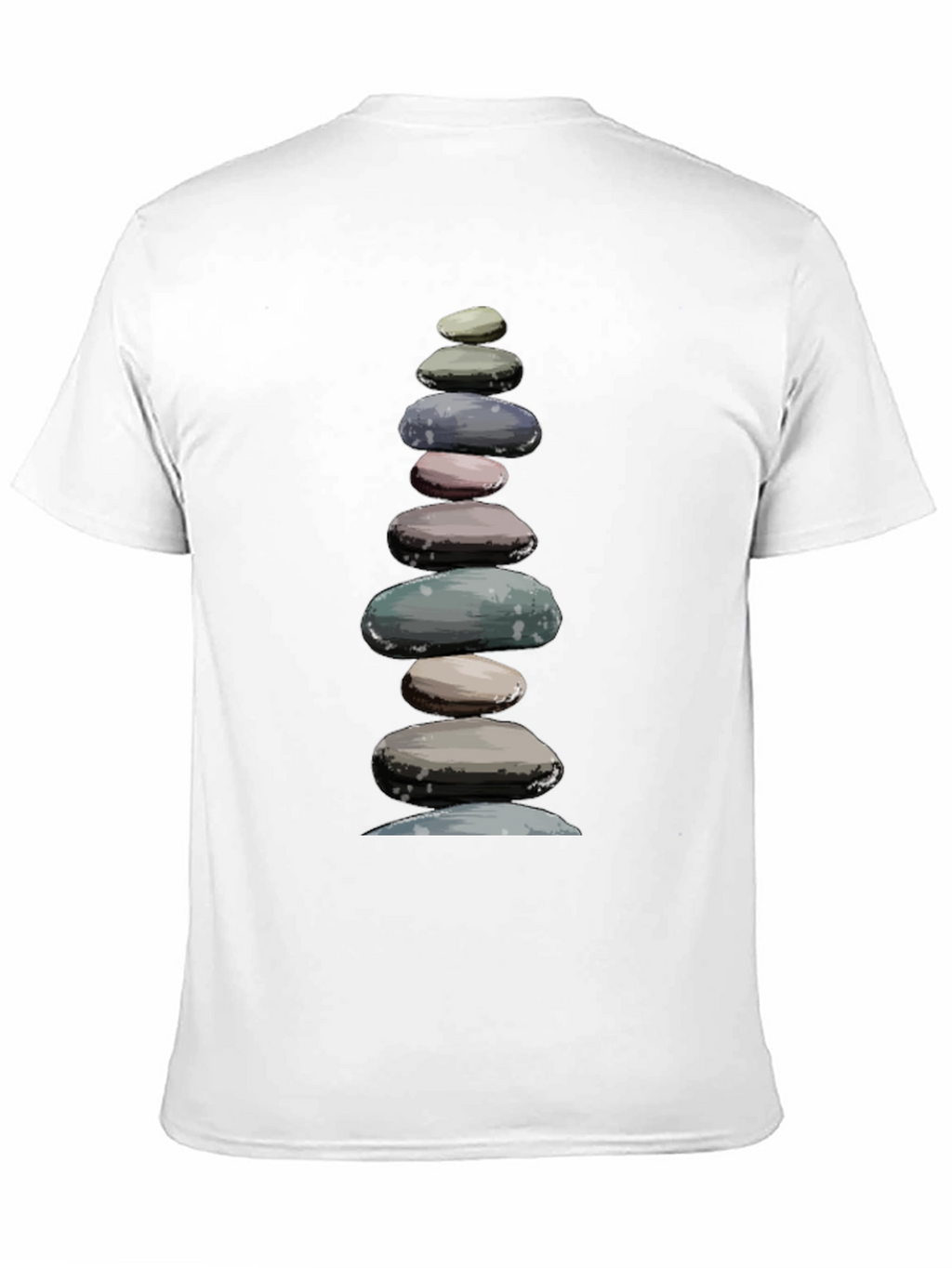 Stacked Stones T-Shirt - Zen Balance Design