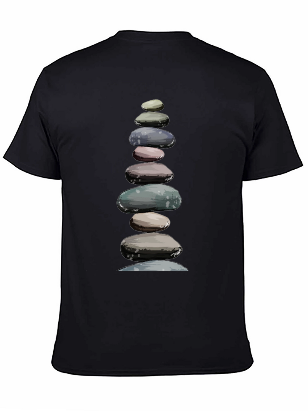 Stacked Stones T-Shirt - Zen Balance Design