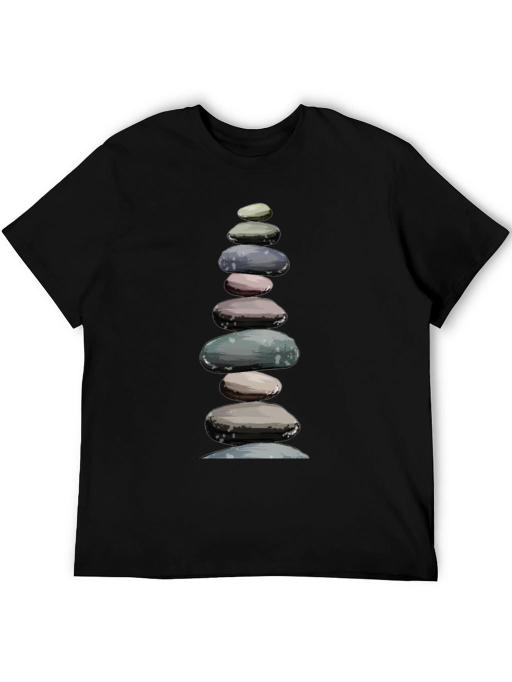 Stacked Stones T-Shirt - Zen Balance Design
