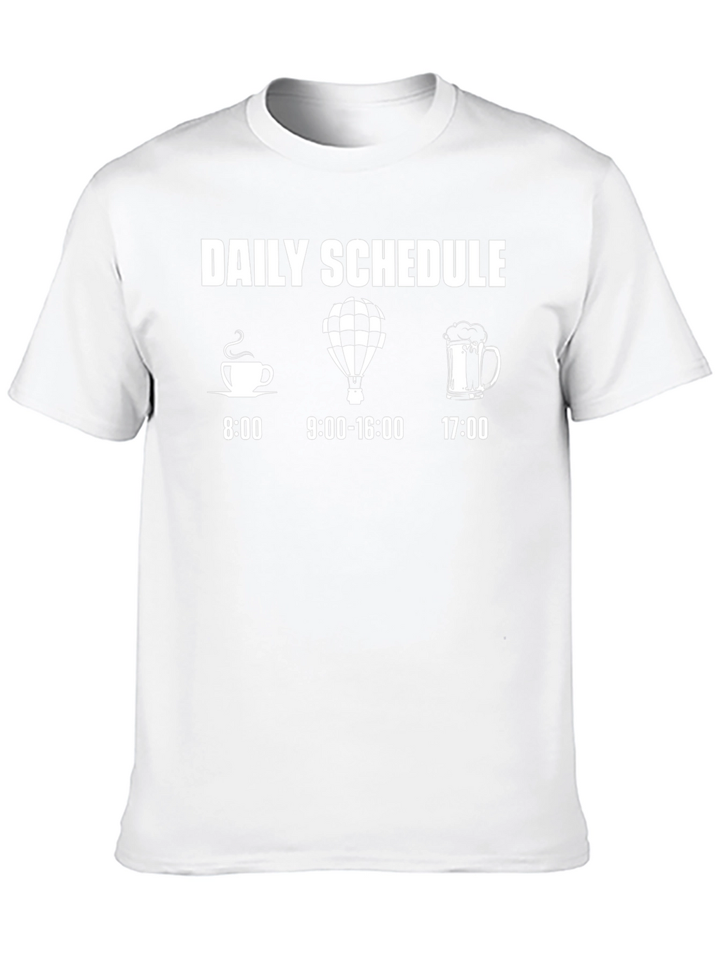 Daily Schedule Hot Air Balloon T-Shirt