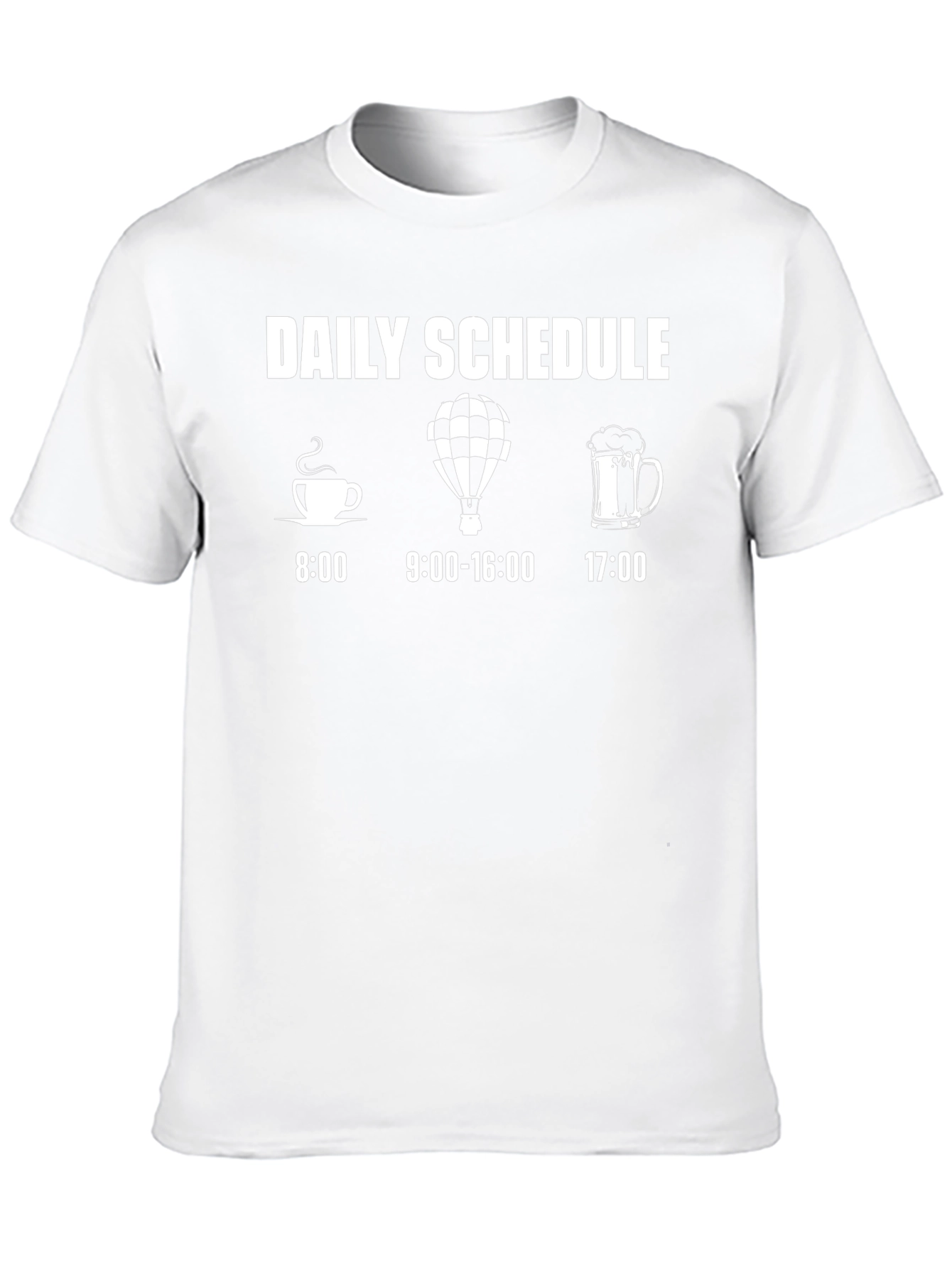 Daily Schedule Hot Air Balloon T-Shirt