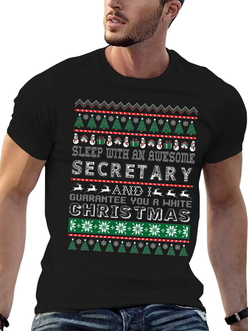 Awesome Secretary Christmas T-Shirt