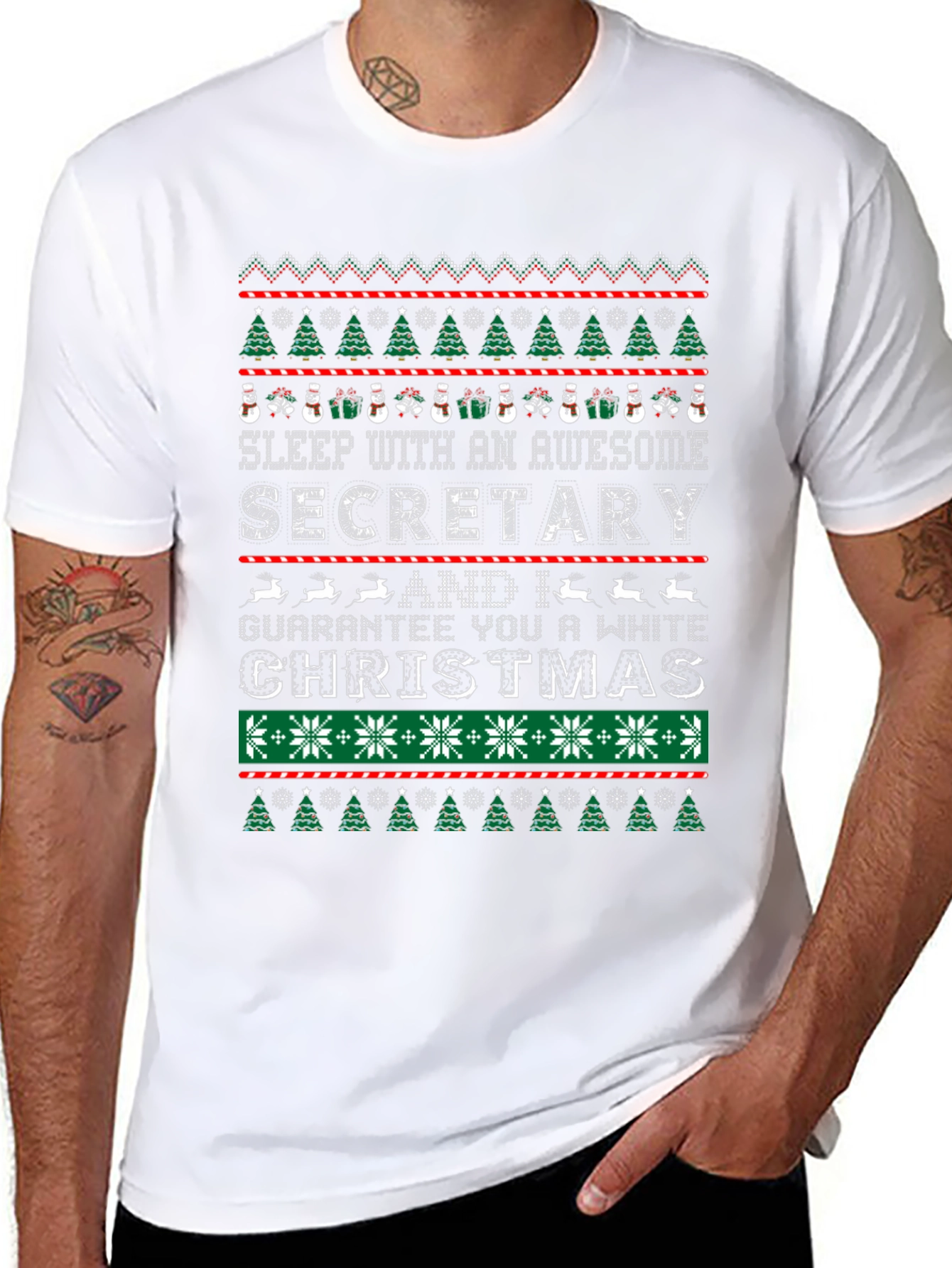 Awesome Secretary Christmas T-Shirt