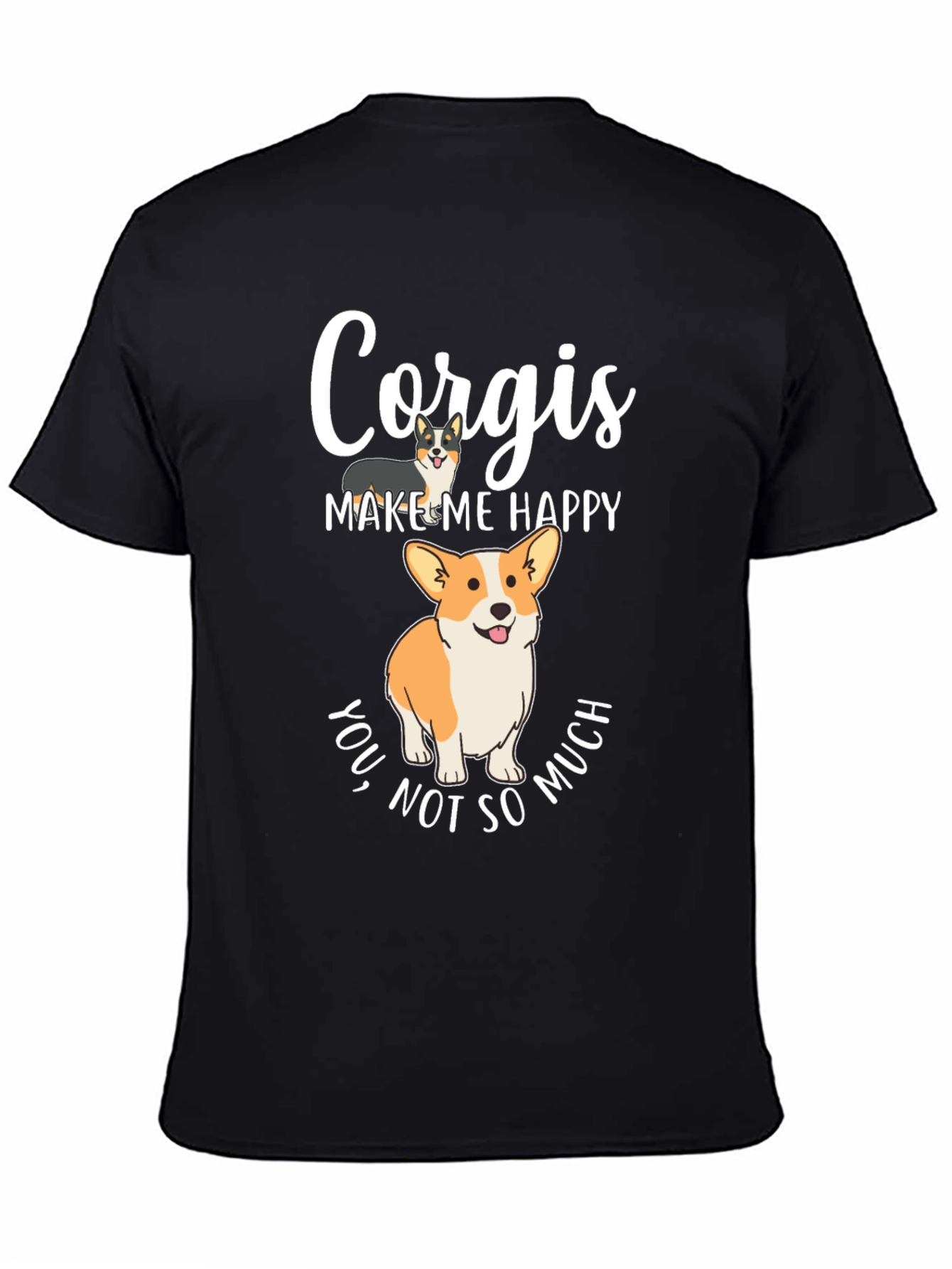Corgi Lover T-Shirt - Corgis Make Me Happy Tee
