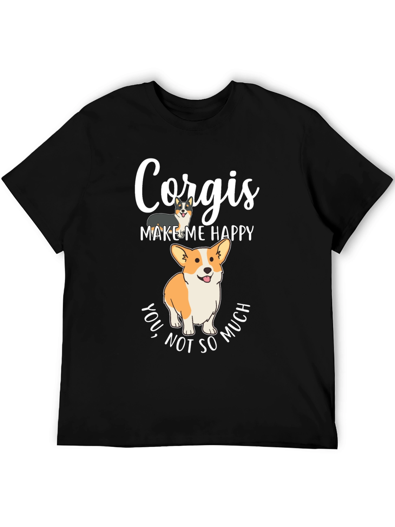 Corgi Lover T-Shirt - Corgis Make Me Happy Tee