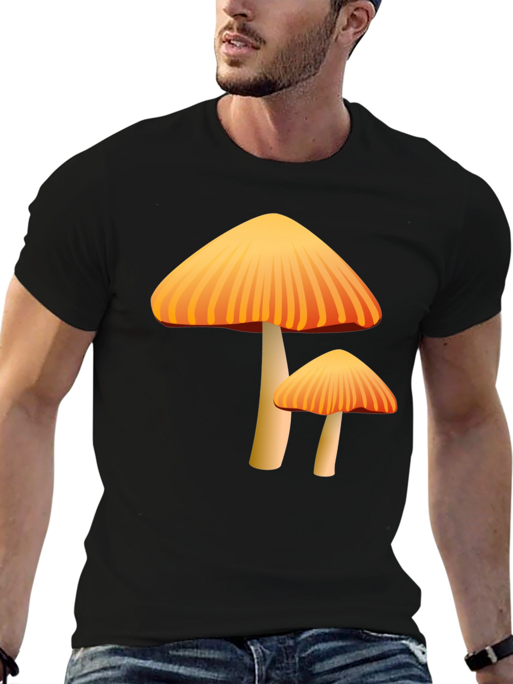 Mushroom Graphic Tee - Funky Fungi Design