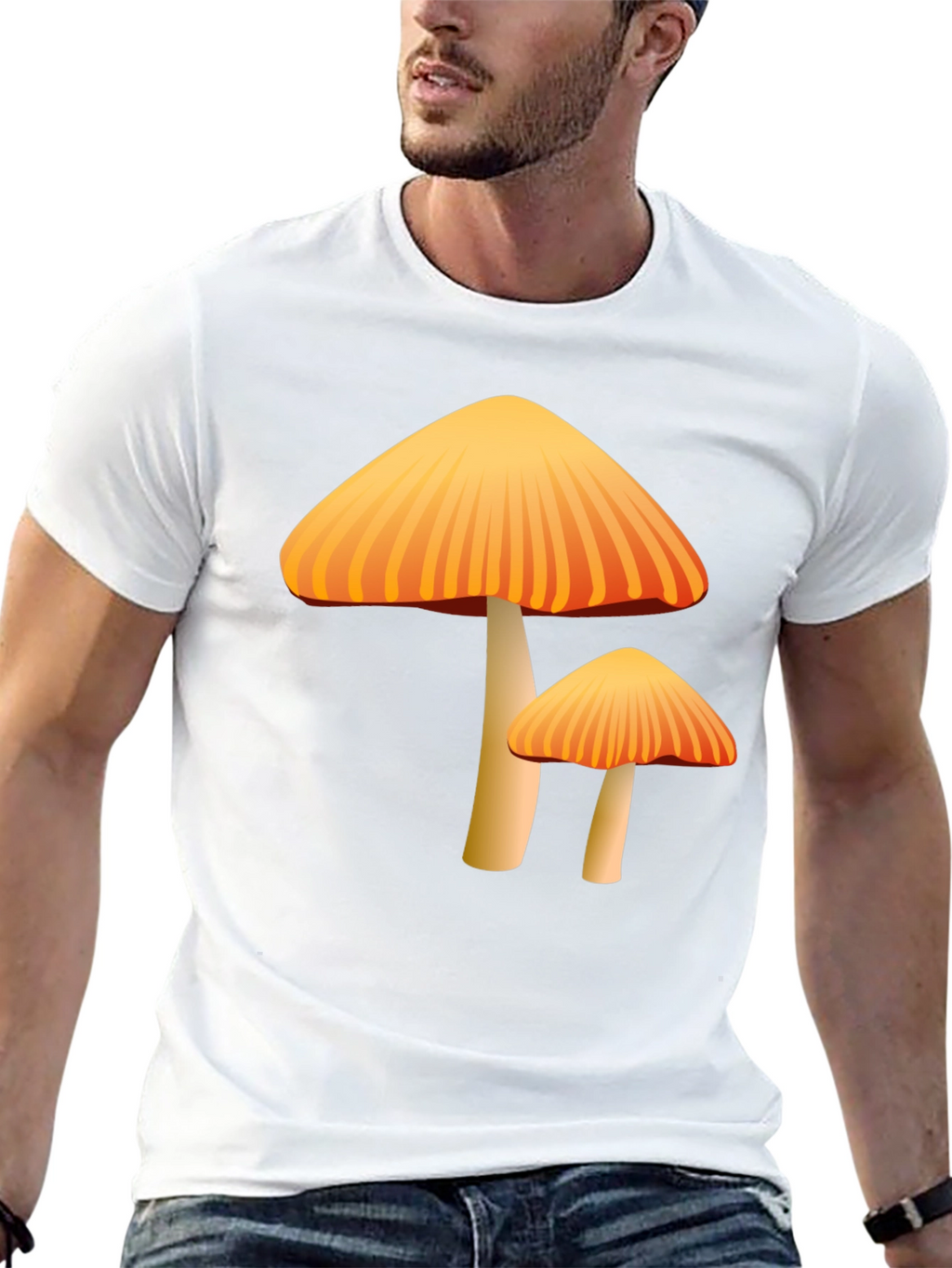 Mushroom Graphic Tee - Funky Fungi Design