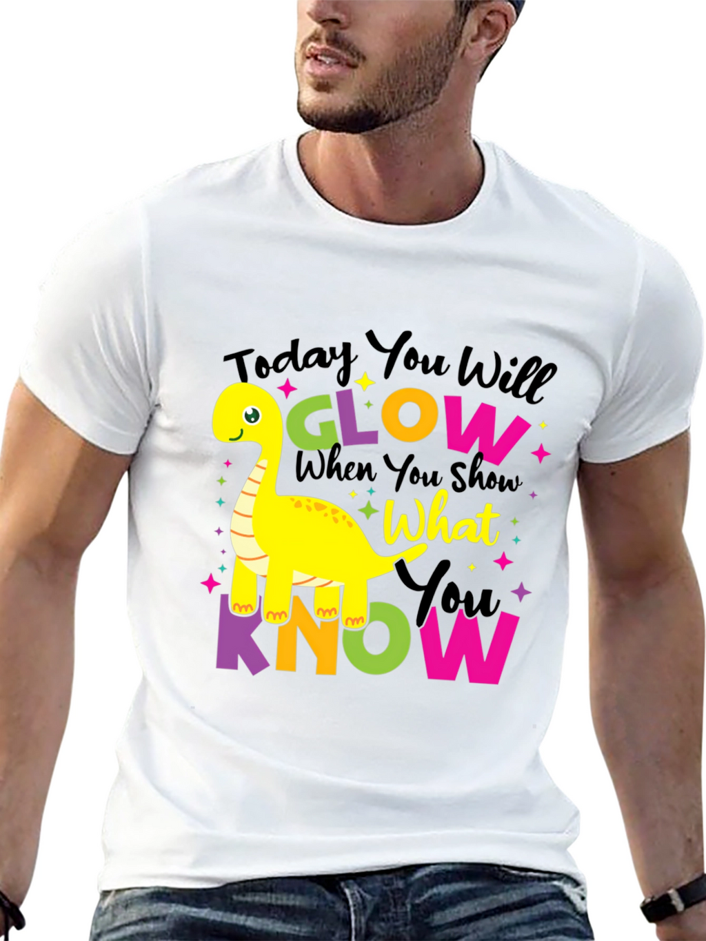 Glow What You Know Dinosaur T-Shirt