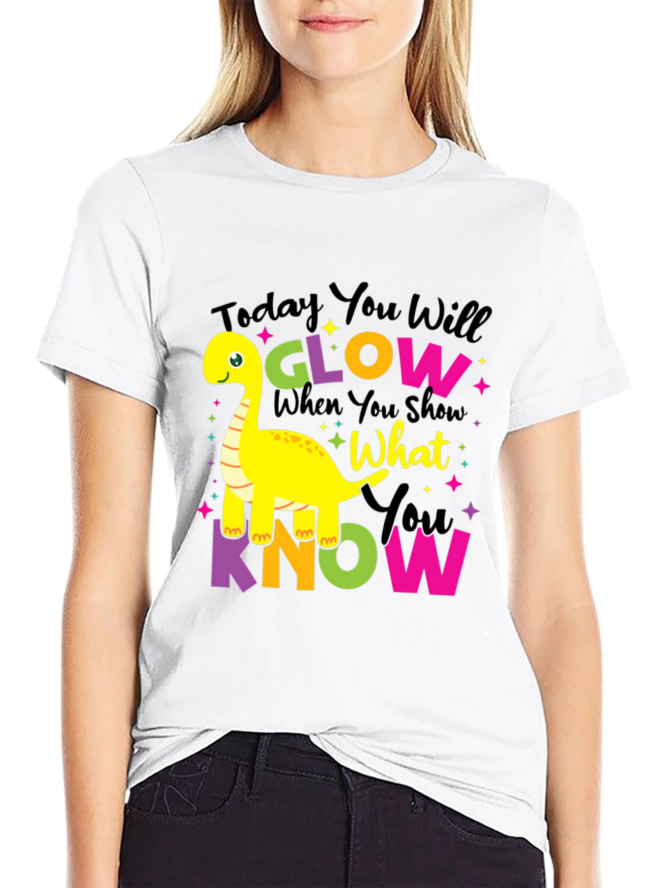 Glow What You Know Dinosaur T-Shirt