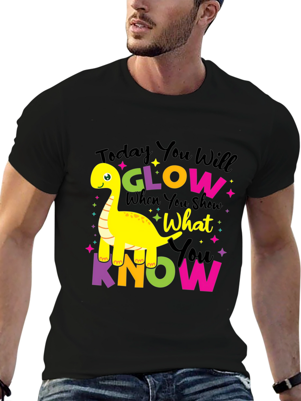Glow What You Know Dinosaur T-Shirt