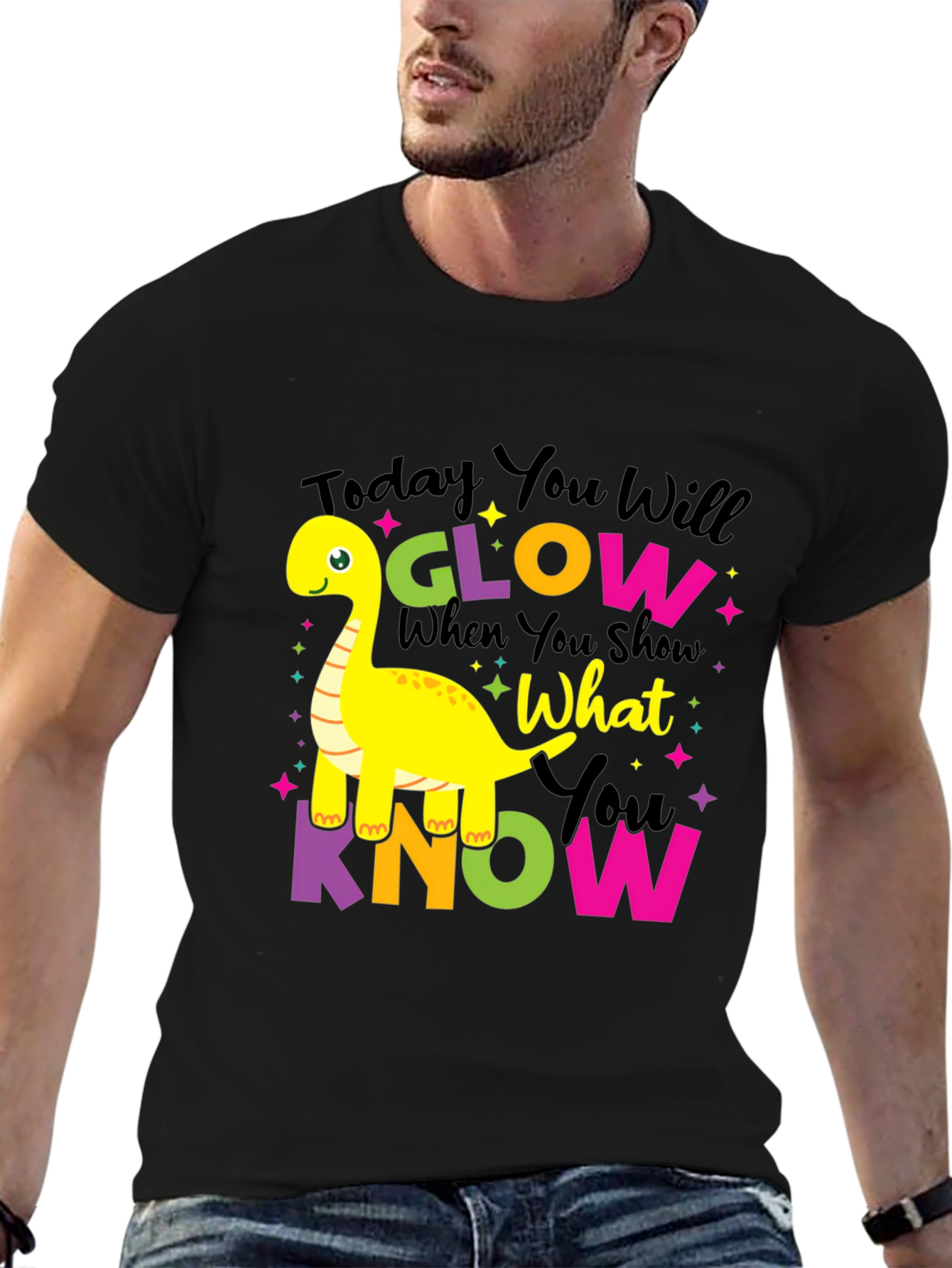 Glow What You Know Dinosaur T-Shirt