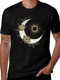 Celestial Moon & Sun Graphic Tee
