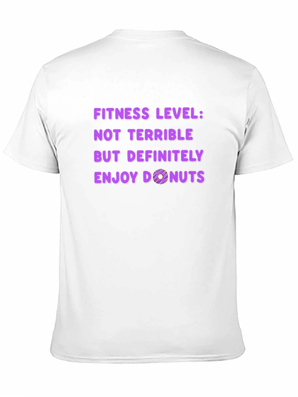 Fitness Level Enjoy Donuts T-Shirt Funny Workout Tee