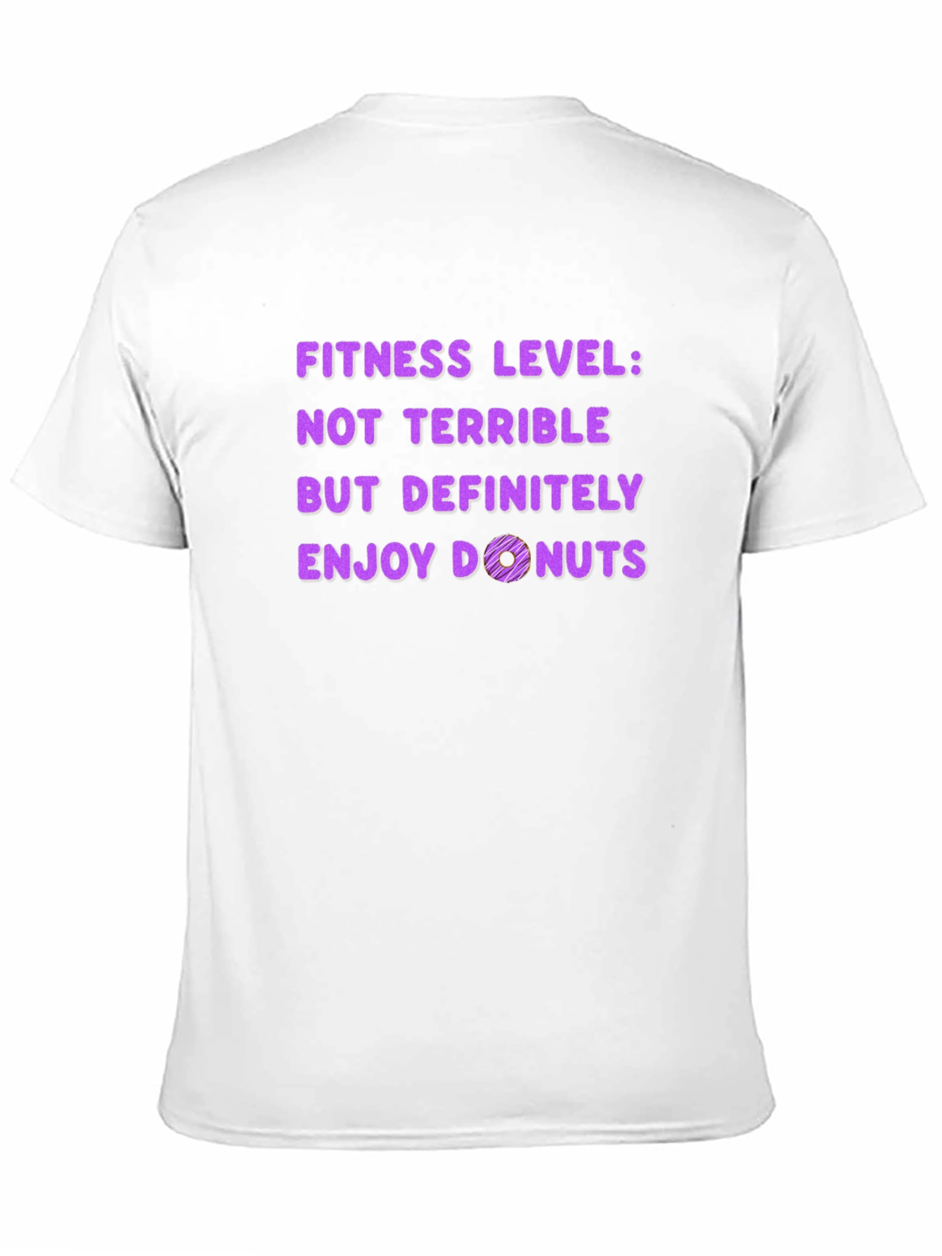 Fitness Level Enjoy Donuts T-Shirt Funny Workout Tee