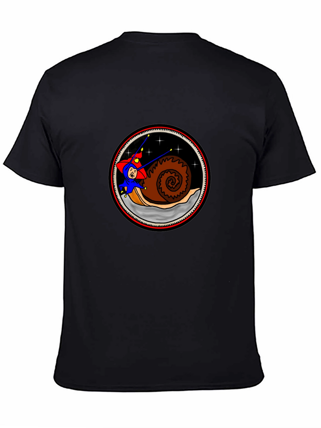 Snail Rider Graphic Tee - Unique Cartoon Design