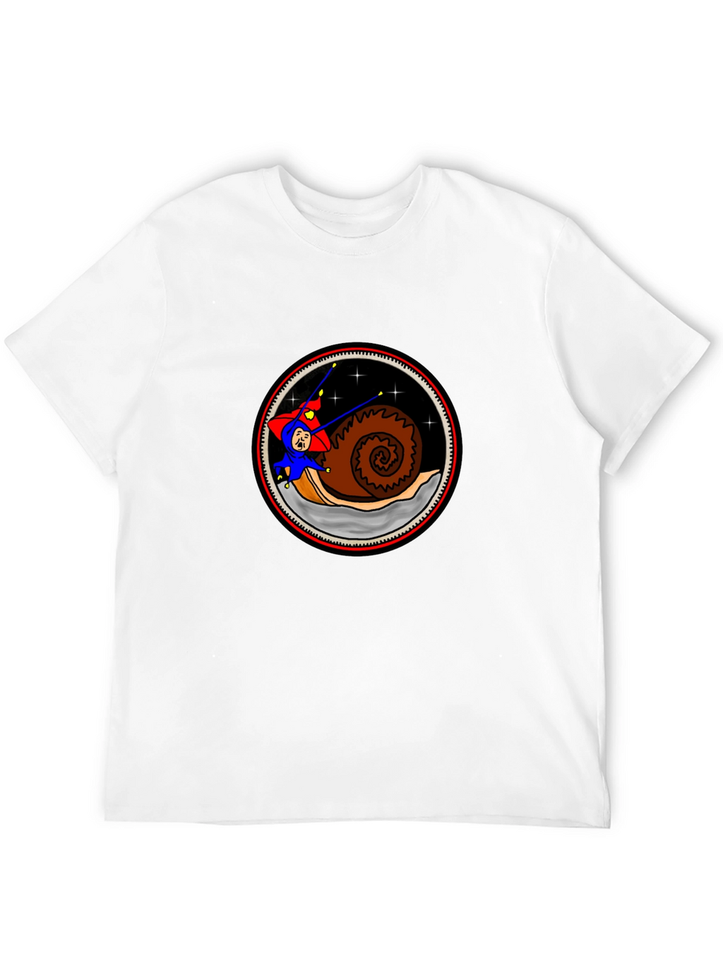 Snail Rider Graphic Tee - Unique Cartoon Design