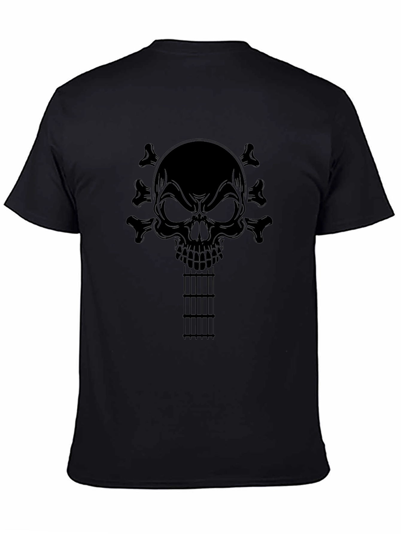 Skull Guitar T-Shirt - Rocker Style