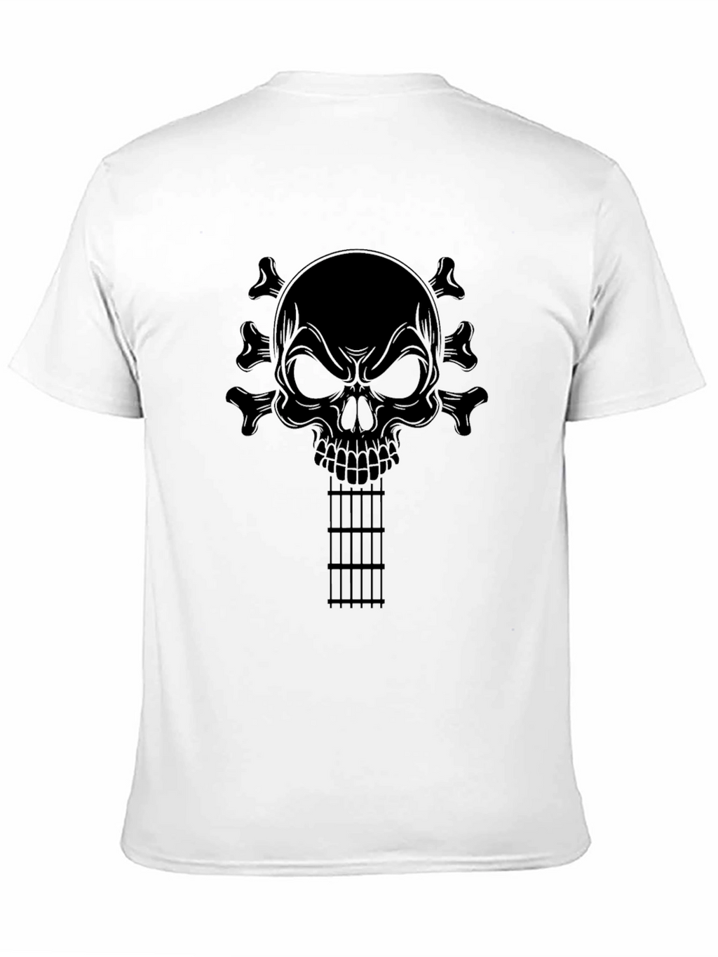Skull Guitar T-Shirt - Rocker Style